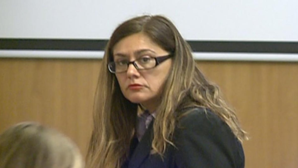 Julia María durante una de las sesiones del juicio.-La 8