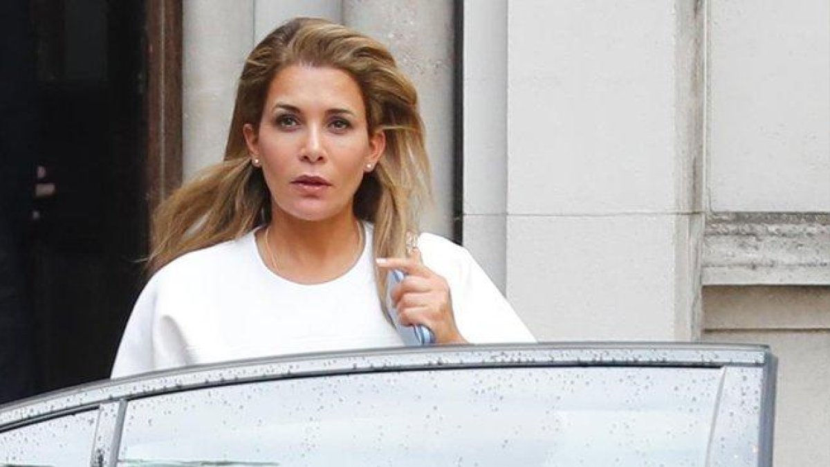 La princesa Haya a su llegada al tribunal de Londres.-TOLGA AKMEN AF