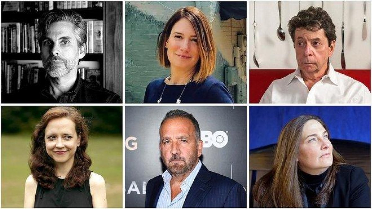 Michael Chabon, Gillian Flynn, Richard Price, Megan Abbott, George Pelecanos y A. M. Homes.-