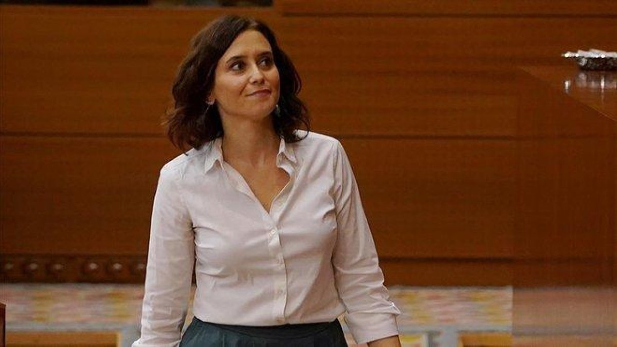 Isabel Díaz Ayuso, presidenta electa de la Comunidad de Madrid.-JOSE LUIS ROCA