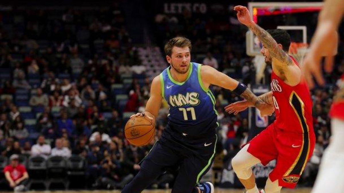 Doncic, en plena exhibición ante los Pelicans.-DERICK E. HINGLE / USA TODAY