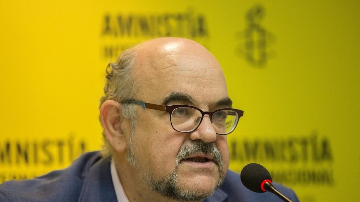 El director de Amnistía Internacional en España, Esteban Beltrán.-OLMO CALVO