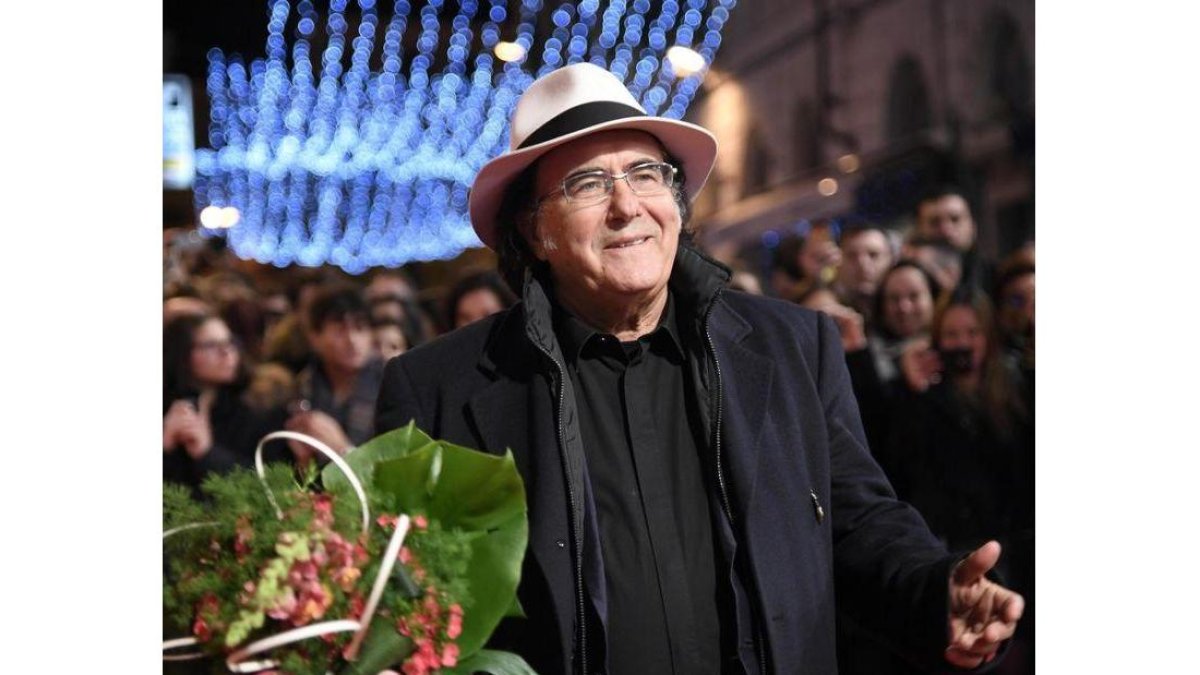 Al Bano Carrisi, a su llegada al Festival de San Remo, el pasado 6 de febrero.-AP / ETTORE FERRARI