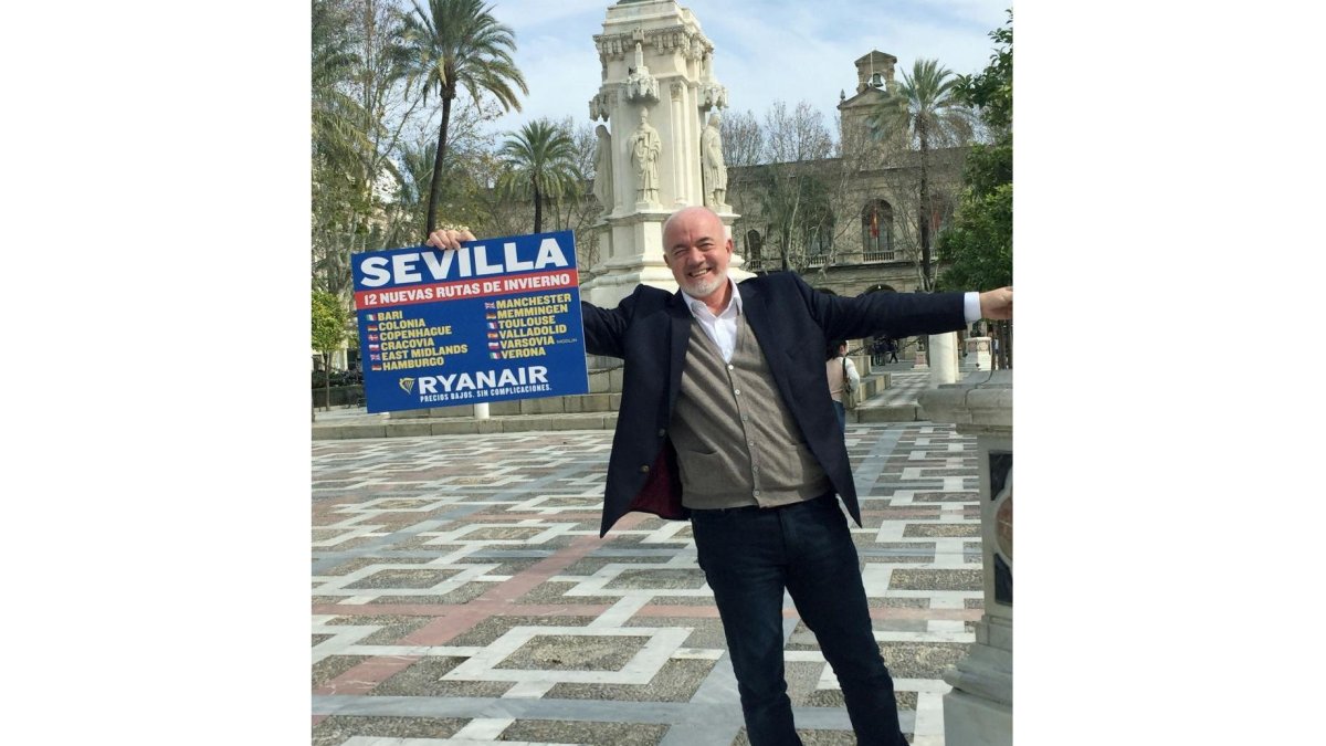 David O’Brien, Chief Commercial Officer de Ryanair, presenta los nuevos vuelos de la compañía a varios destinos, entre ellos a Valladolid-ICAL