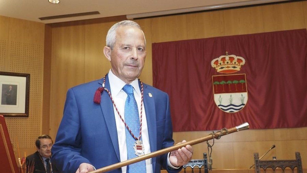 Román Rodríguez, de Independientes por Laguna, ayer.-MIGUEL ÁNGEL SANTOS