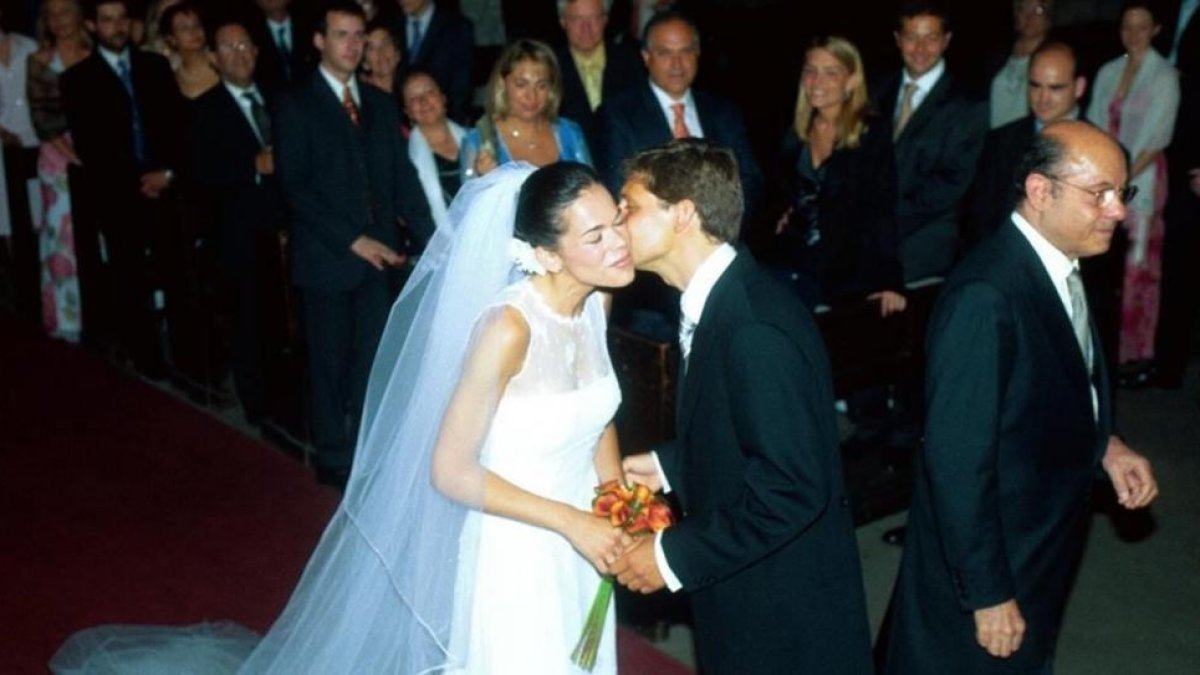 Boda de la hija de Félix Millet en la iglesia de Santa Maria del Mar de Barcelona, el 28 de junio del 2002.-RICARD CUGAT