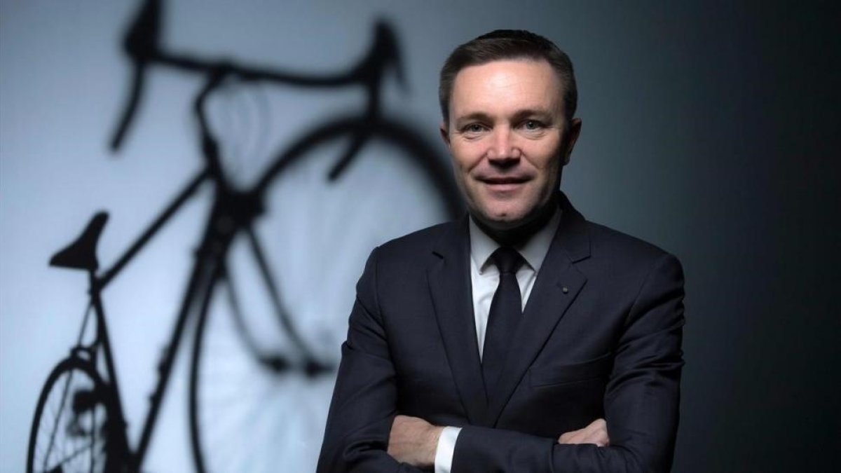 David Lappartient, presidente de la UCI, en una imagen del pasado noviembre-FRANCK FIFE (AFP)