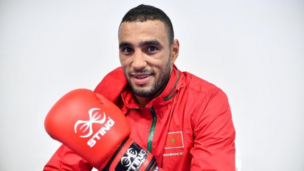 El boxeador olímpico marroquí Hassan Saada.-AFP / YURI CORTEZ