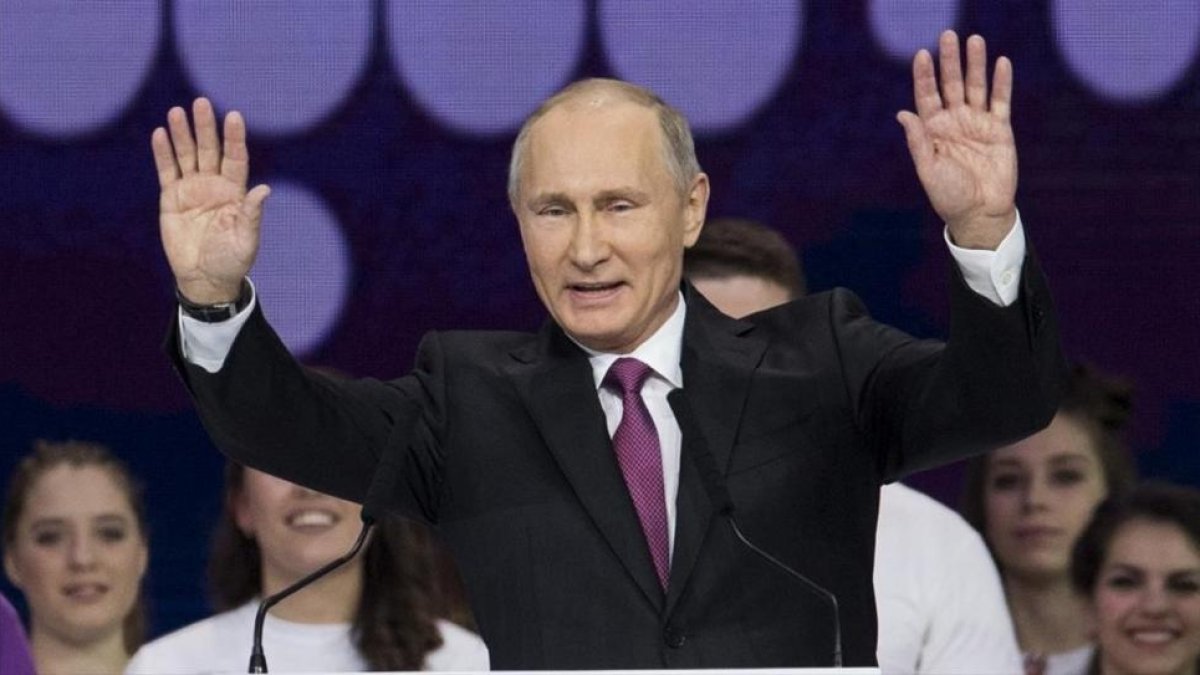 Putin, en un acto en Moscú.-/ AP / IVAN SEKRETAREV
