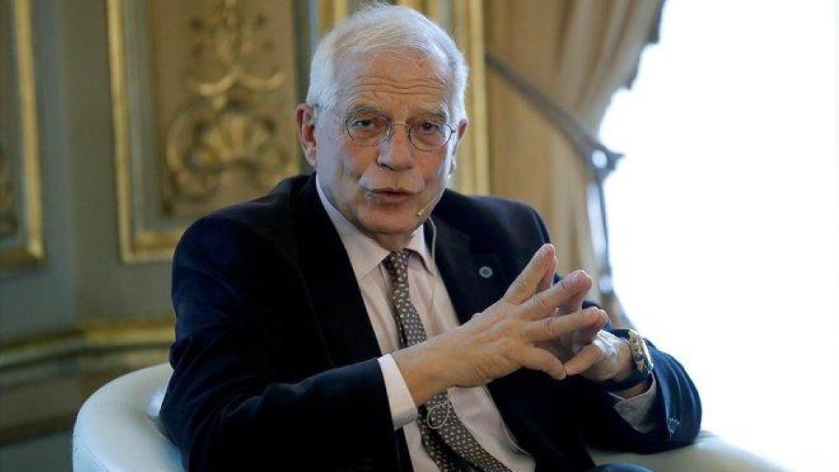 Josep Borrell interviene en la conferencia del cofundador del centro de estudios y analisis Iniciativa Europea de Estabilidad Gerald Knaus-EFE ZIPI