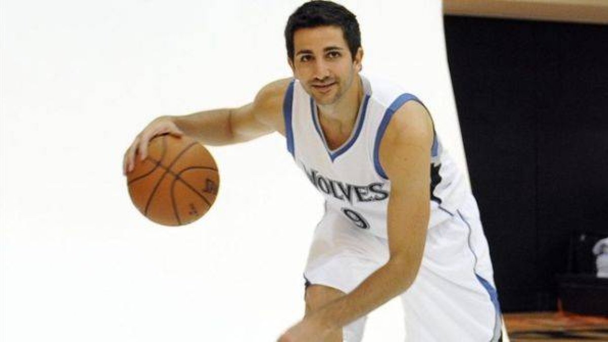 Ricky Rubio, en una imagen con su equipo.-Foto: EFE / CRAIG LASSIG