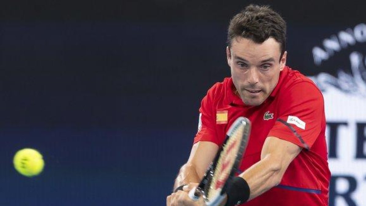 Roberto Bautista, en la ATP Cup.-EPA/AAP