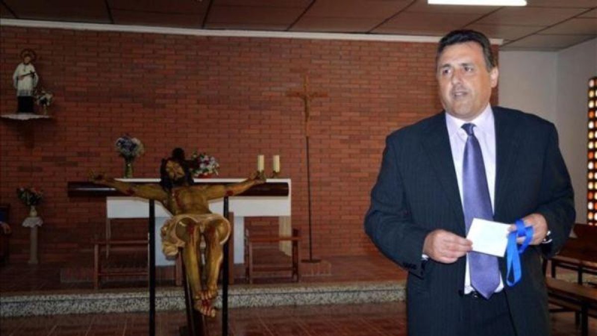 Óscar Bernán, ex concejal del PP en Palafolls.-