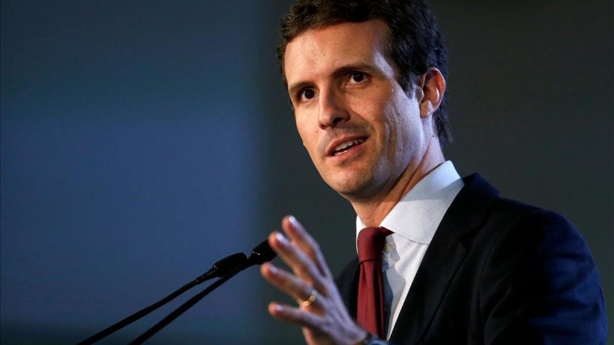 El presidente del PP, Pablo Casado. /-PAU BARRENA