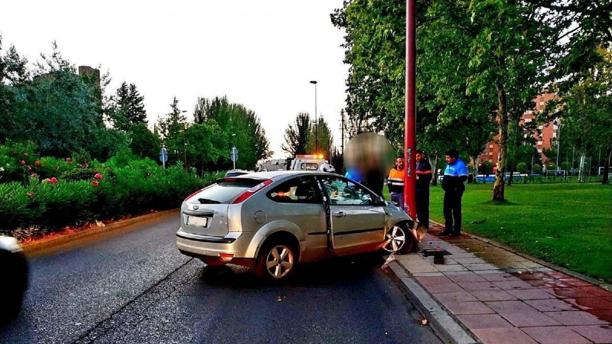 Accidente por alcoholemia positiva.-POLICÍA DE VALLADOLID