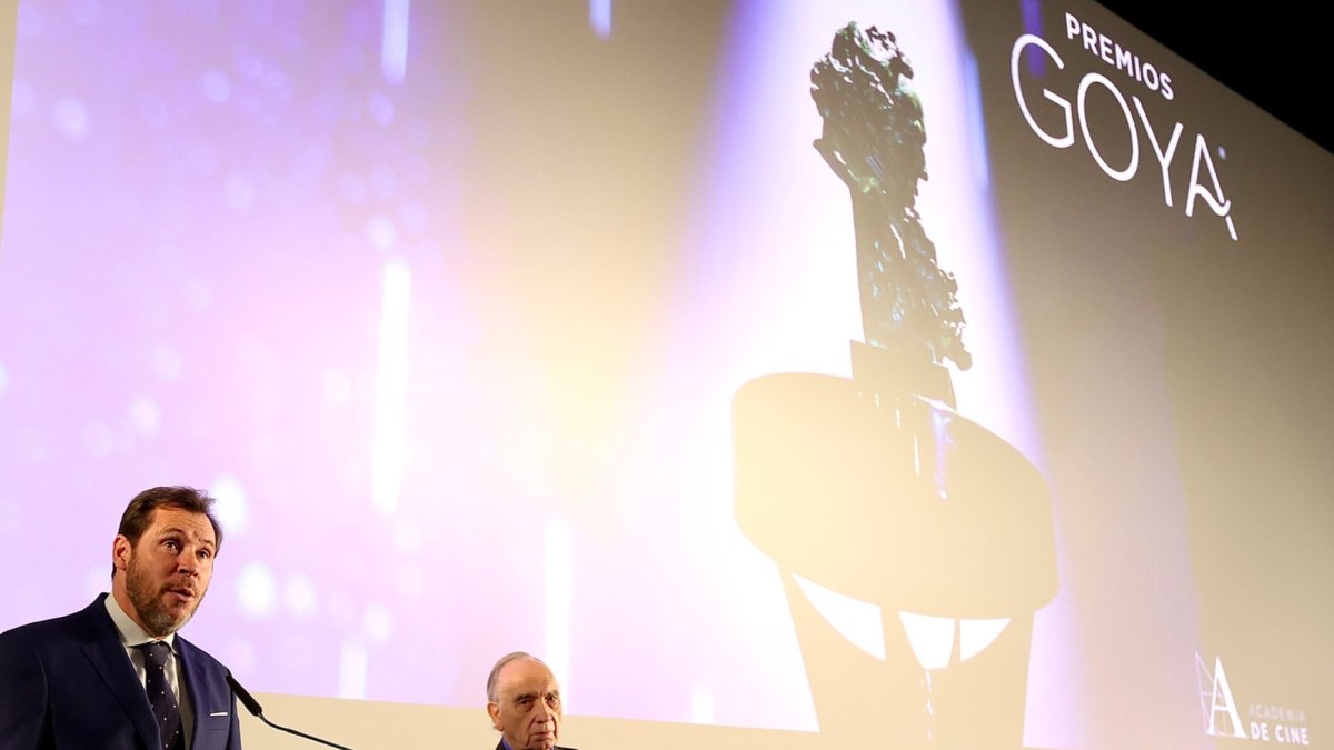 Óscar Puente y Méndez-Leite, en el anuncio de Valladolid como sede de los Goya 2024.-E. M.
