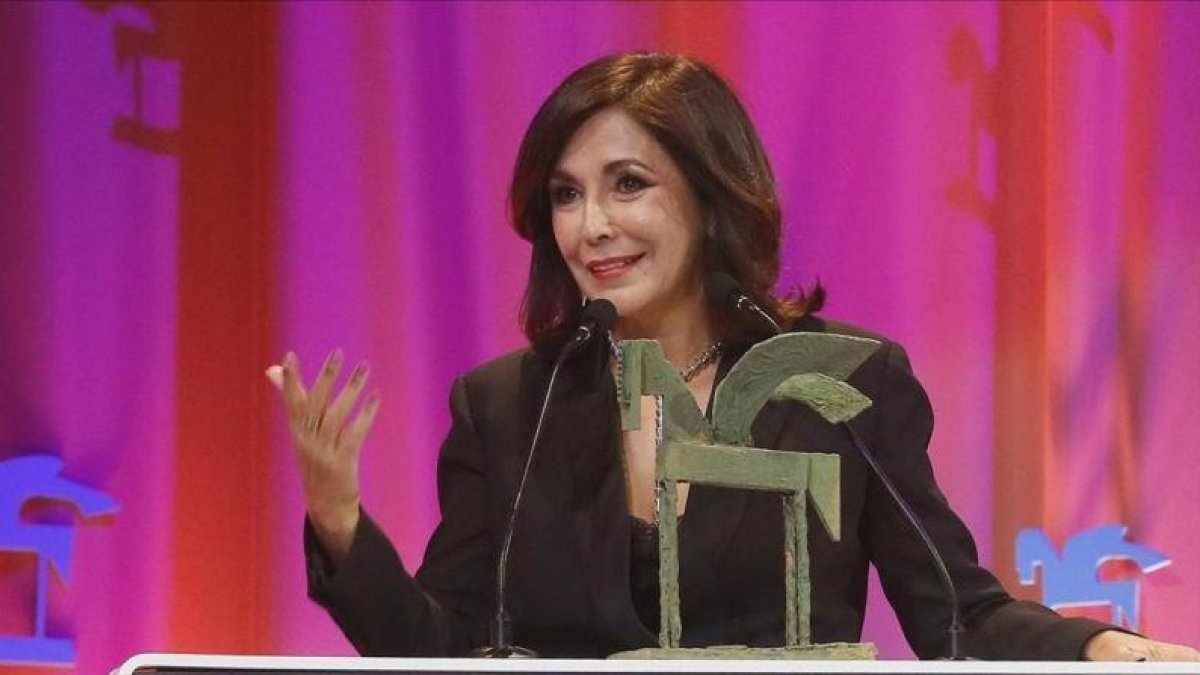 La periodista Isabel Gemio, en la gala de entrega de los Premios Onda del 2017.-JOSE MANUEL VIDAL