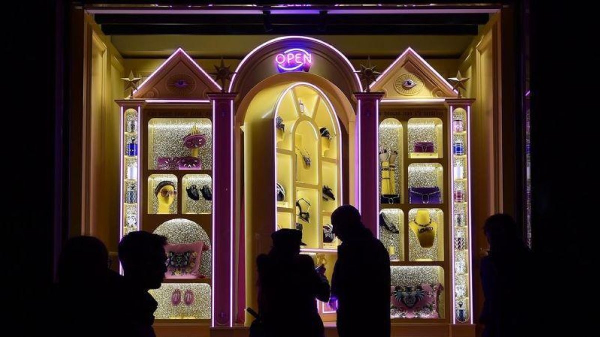 Una tienda de Gucci, en Milán.-MIGUEL MEDINA / AFP
