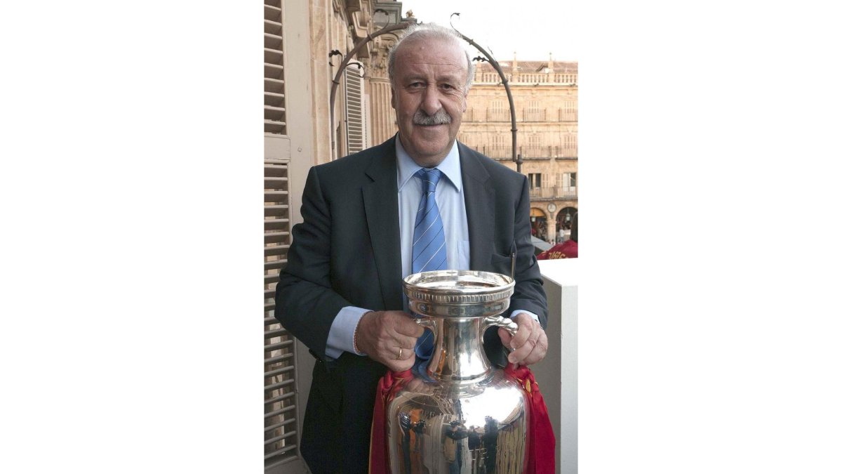 El seleccionador nacional de fútbol, Vicente del Bosque.-ICAL