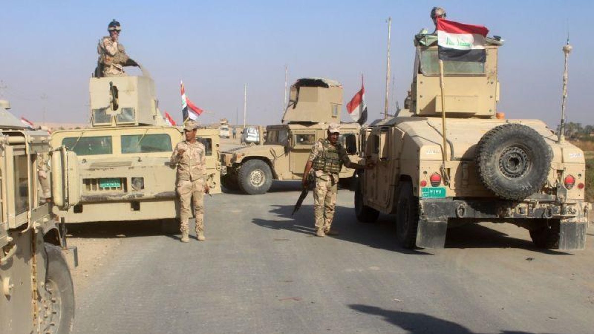 Las Fuerzas Armadas de Irak durante la operación militar.-AFP / STRINGER