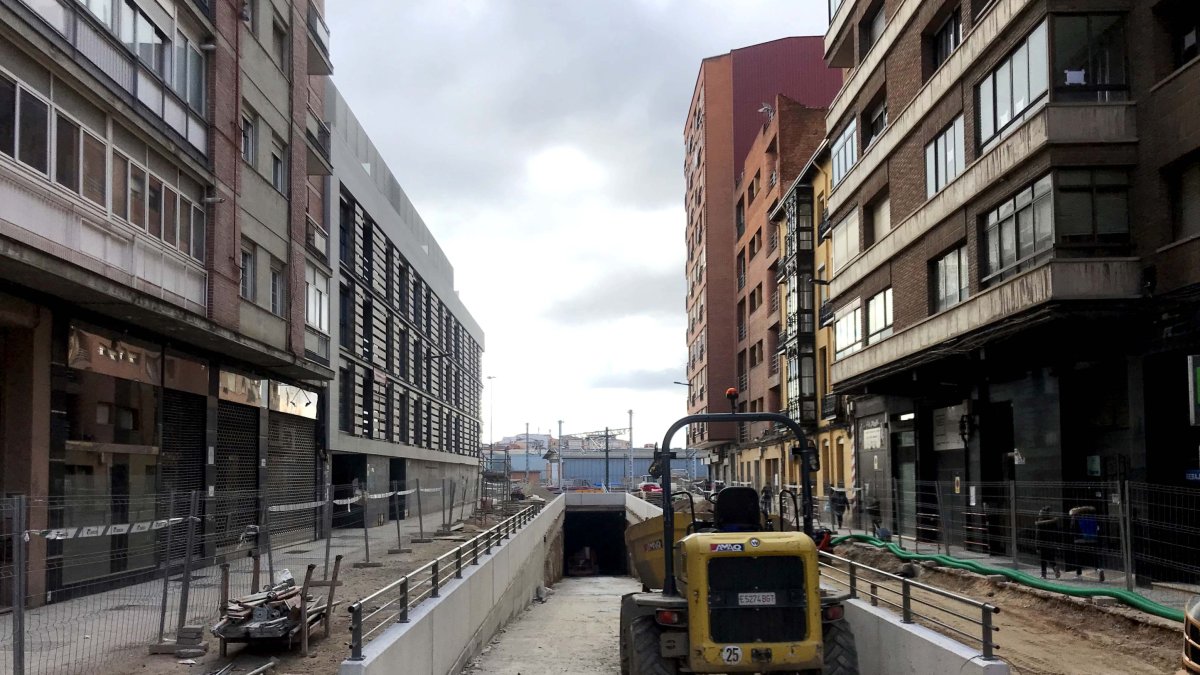 Obras del túnel de Panaderos en una imagen de archivo. ICAL