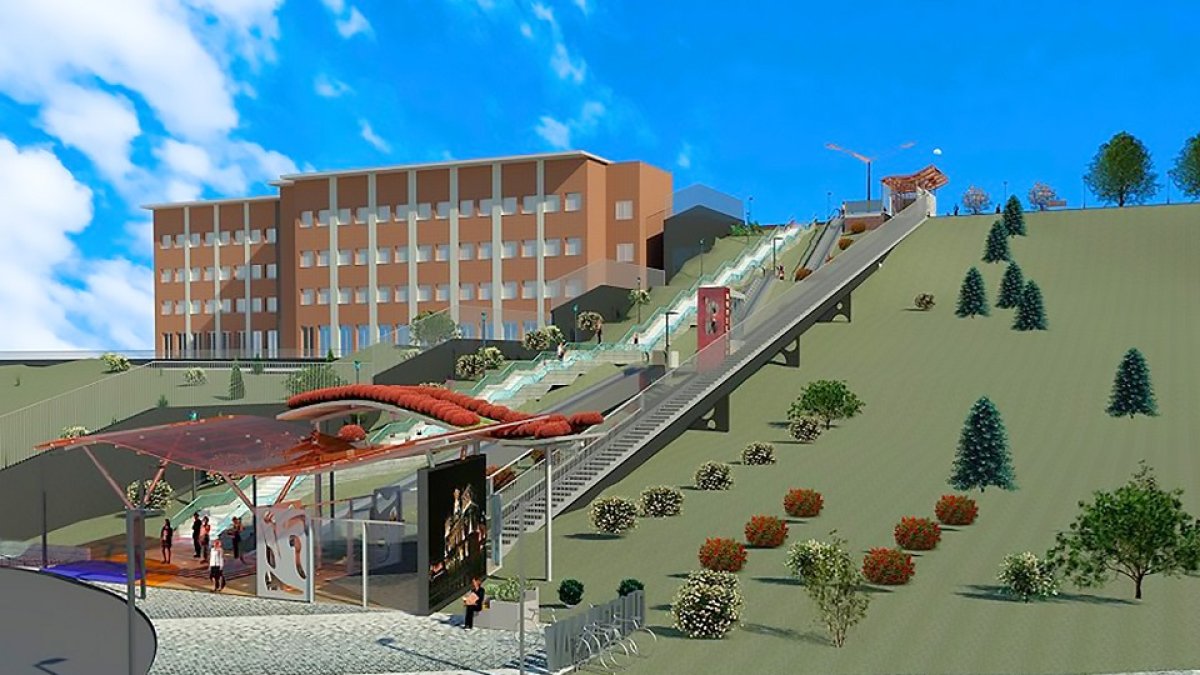 Reproducción del proyecto integral que se desarrollará en esta ladera norte del barrio de Parquesol. E. M.