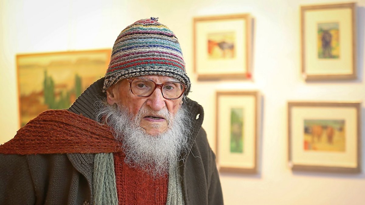 El pintor Cuadrado Lomas en una imagen de 2018. | M. A. SANTOS