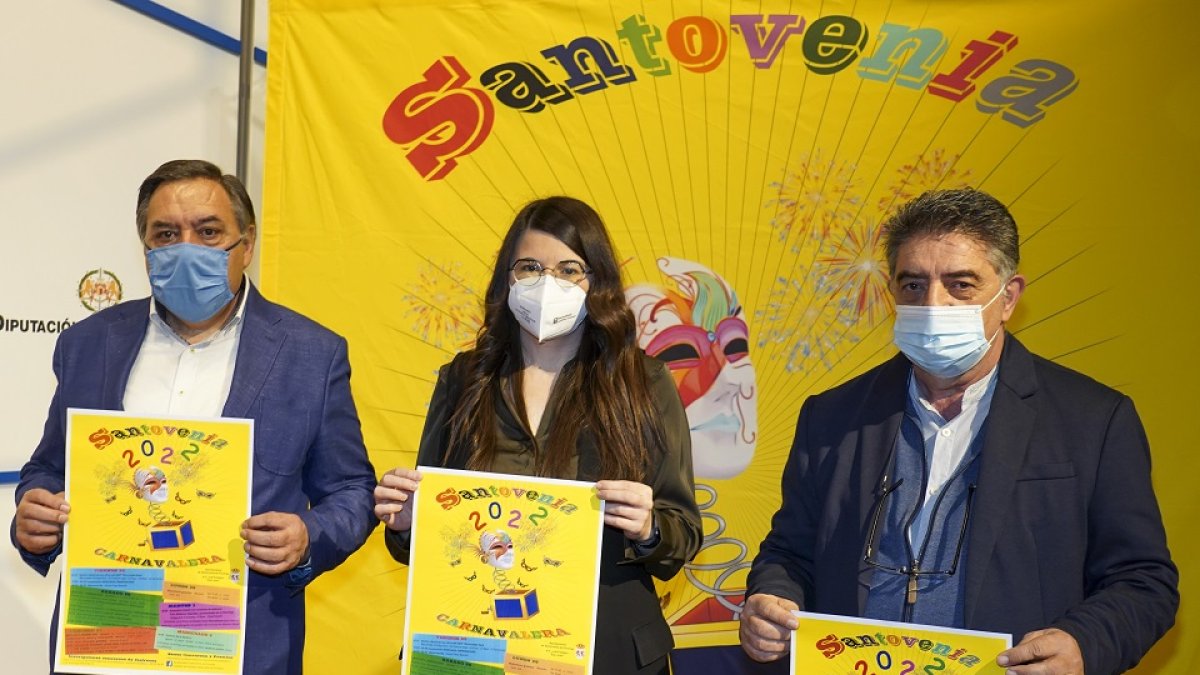 Presentación de los carnavales de Santovenia de Pisuerga. -E. M.