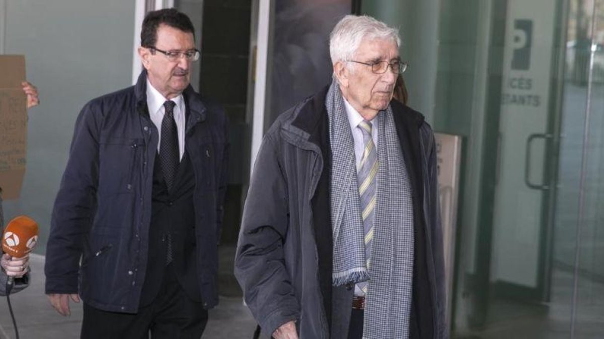 Daniel Osàcar, a la llegada al Palau de la Justicia.-JOAN CORTADELLAS