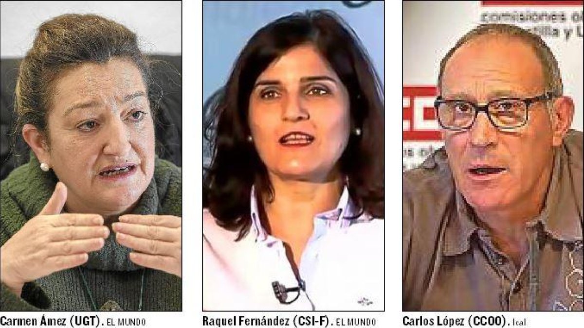 Carmen Ámez, Raquel Fernández y Carlos López-