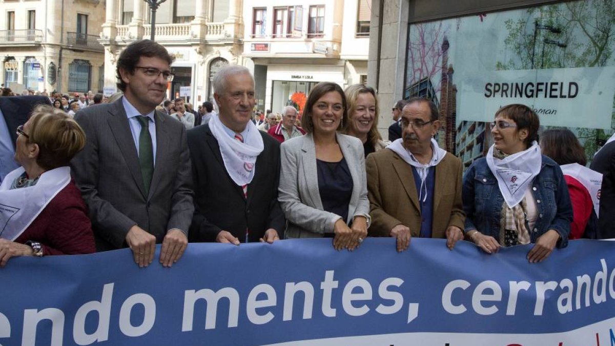 La consejera de Familia e Igualdad de Oportunidades, Milagros Marcos, asiste al Acto Institucional con motivo del Día Mundial de la Salud Mental, organizado por Feafes bajo el título 'Abriendo mentes, cerrando estigmas'-Ical