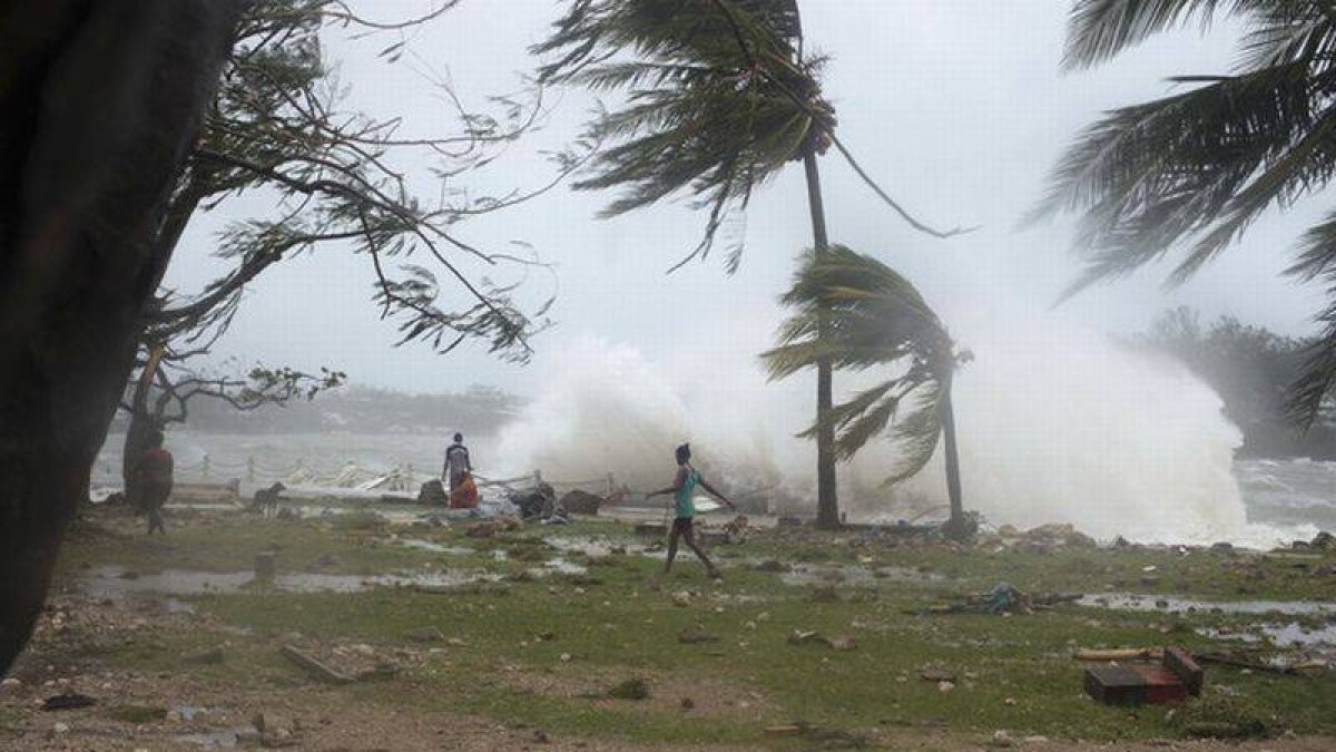 Destrucción en Port Vila (Vanuatu).-Foto: AP
