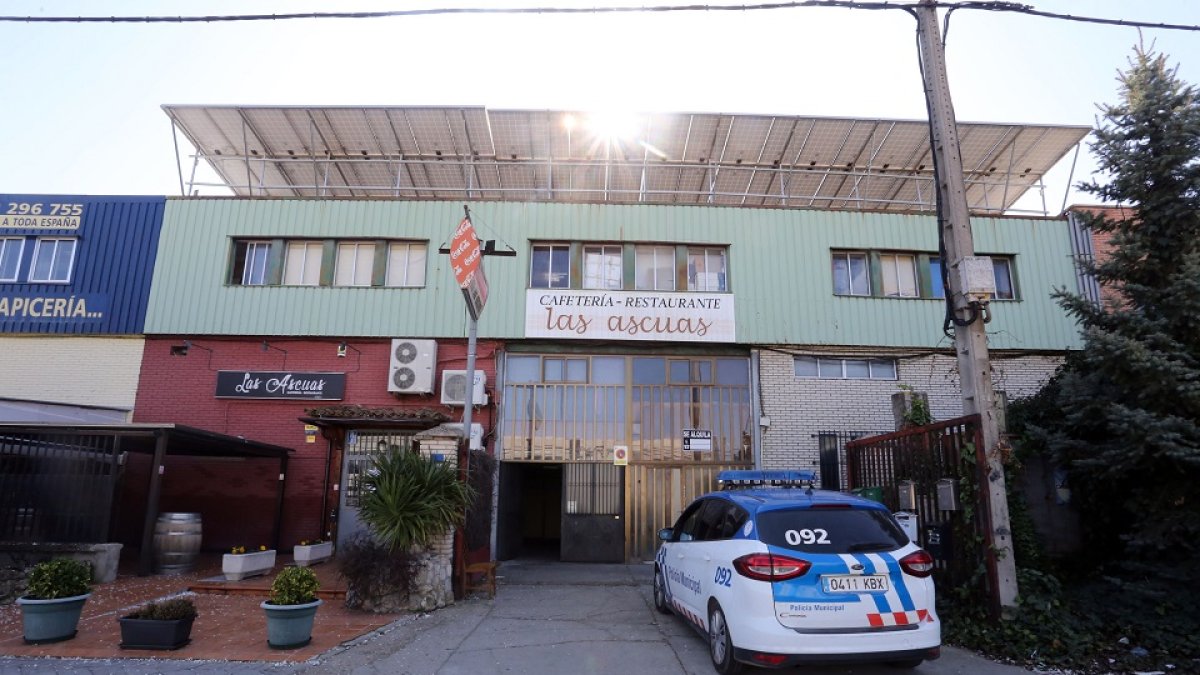 Nave del polígono industrial San Cristóbal de Valladolid donde 13 personas participaban de madrugada en una fiesta. | ICAL