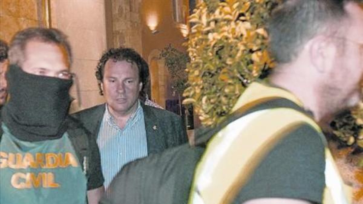 Daniel Masagué, la primera vez que fue detenido, en junio del 2014.-JAUME SELLART