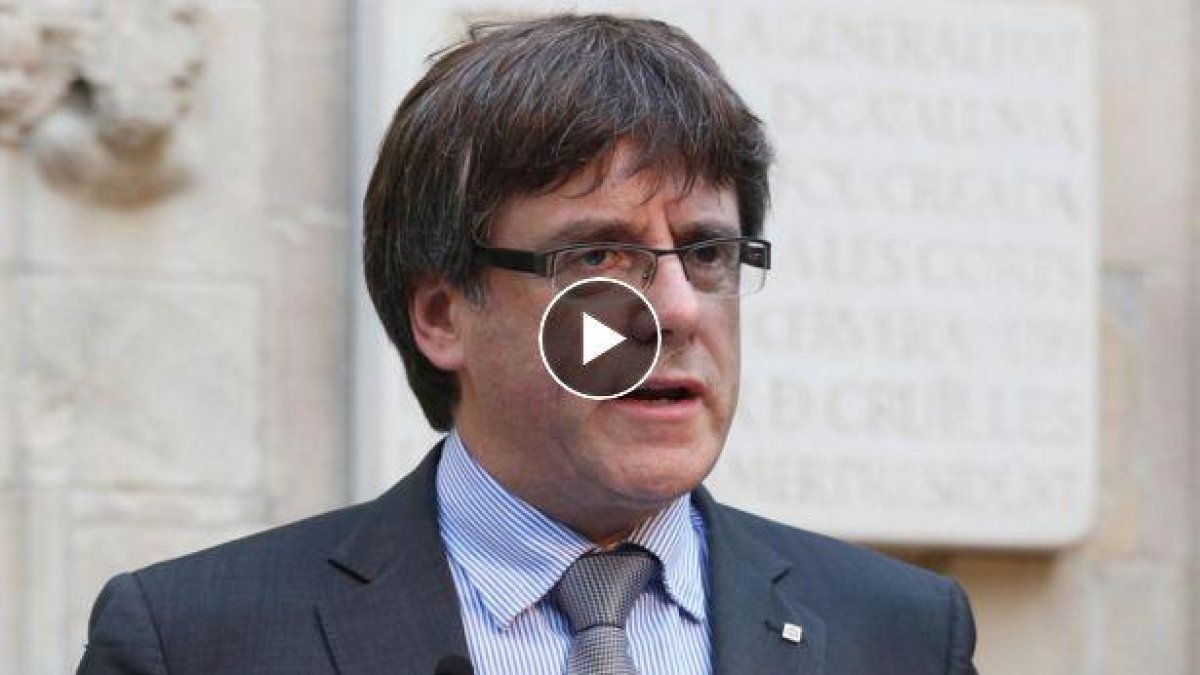 Puigdemont: El 1-O se hará el referéndum de autodeterminación que hemos convocado-