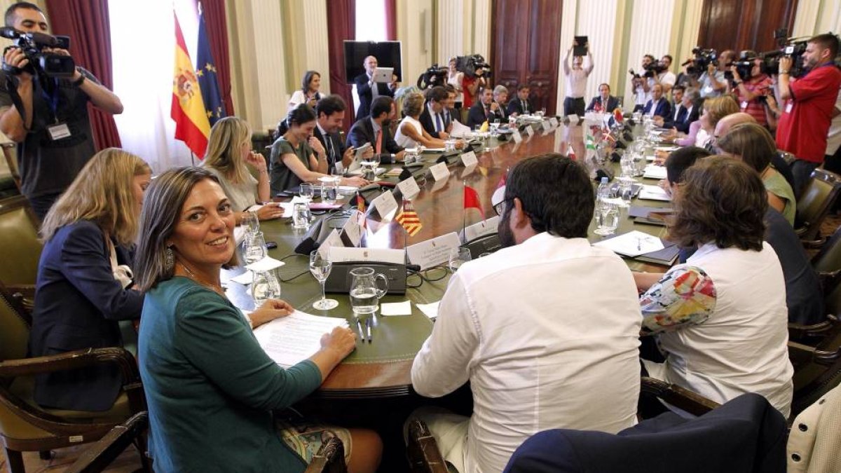 La consejera de Agricultura y Ganadería, Milagros Marcos, asiste al Consejo Consultivo de Política Agrícola para Asuntos Comunitarios.-ICAL