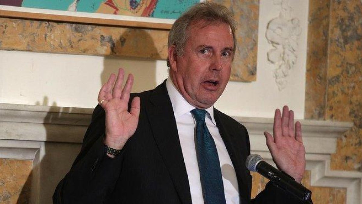 El hasta ahora embajador británico en EEUU, Kim Darroch.-AFP / ALEX WONG