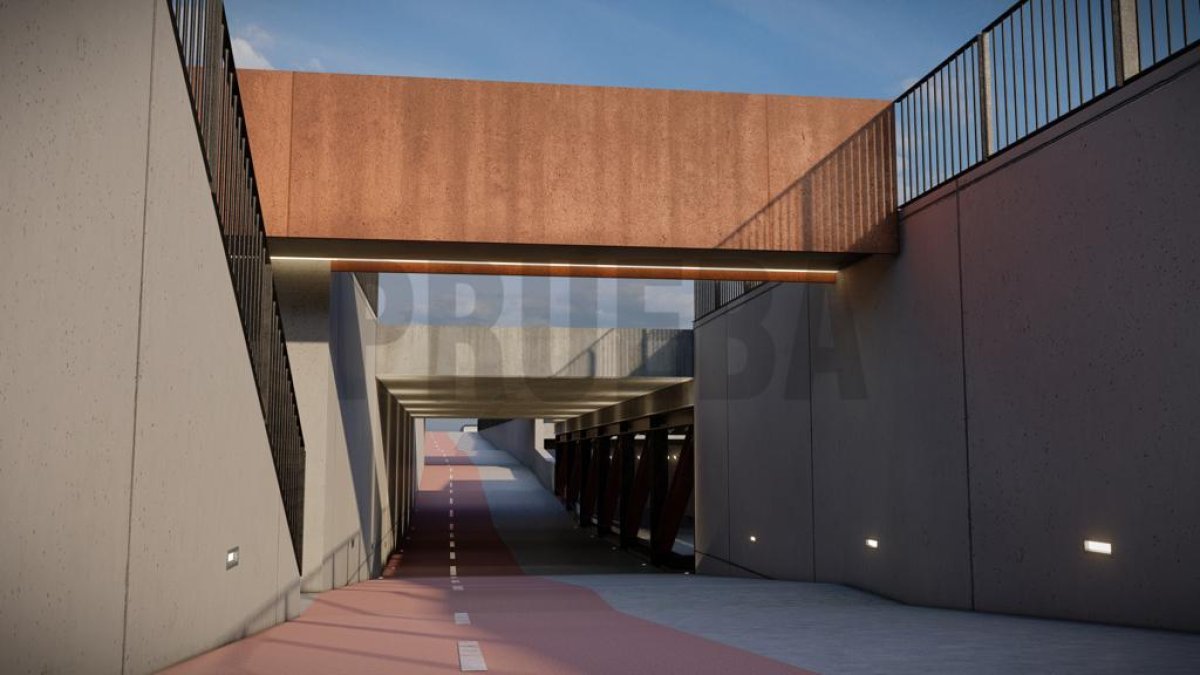 Vista del proyecto previsto en el arco de Ladrillo. -AYUNT VALL