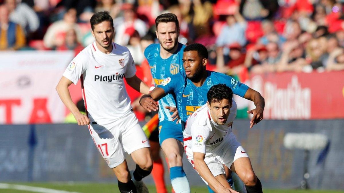 Imagen del partido Sevilla-Atlético.-REUTERS