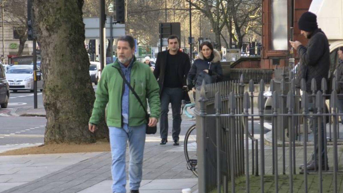 El etarra convicto Antonio Troitiño, reclamado por supuesta pertenencia a ETA y posesión de documentos falsos, a su llegada a la Corte de magistrados de Westminster para asistir a una audiencia preliminar, el pasado mes de enero.-Foto: EFE