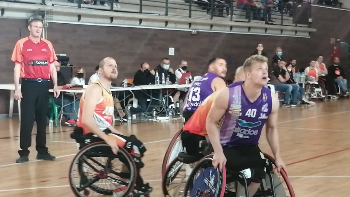 Partido disputado entre el Aliados y el Amiab Albacete. / E.M.