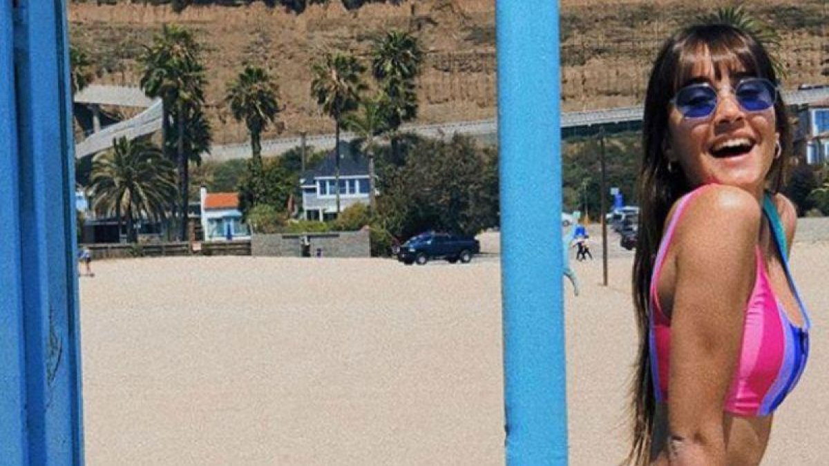 Aitana Ocaña ha vuelto a subir la foto en bikini en una playa de California por la que recibió algunas críticas.-EL PERIÓDICO (INSTAGRAM / AITANA OCAÑA)