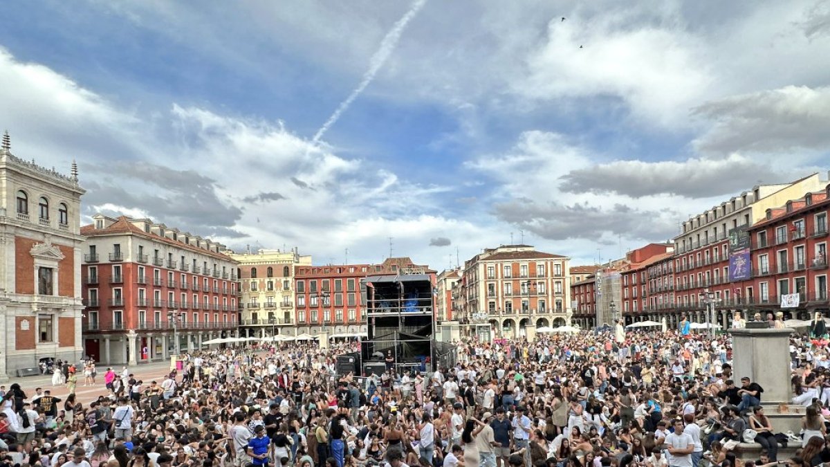 La vigilancia se centró en los eventos de gran afluencia, como los conciertos de la Plaza Mayor. / FiestasVLL