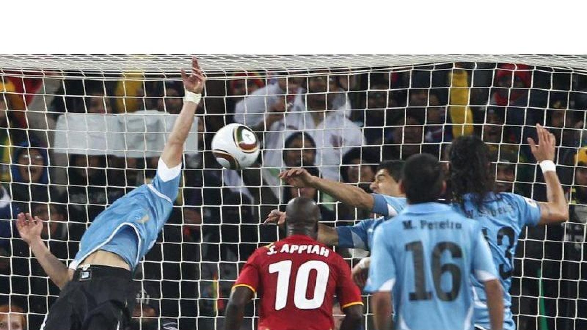 Imagen del Ghana Uruguay del Mundial de Sudáfrica.-EPA