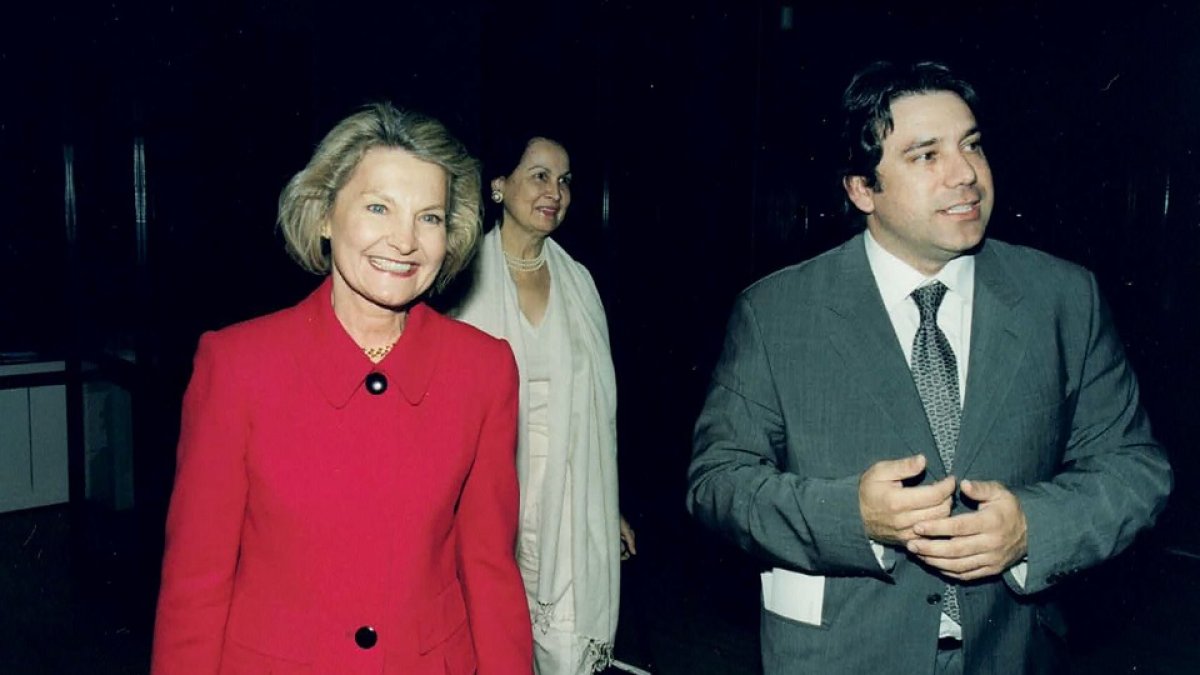 Cris Gabarrón junto a Thérèse Gastaut en Nueva York el día antes de los atentados. GABARRÓN