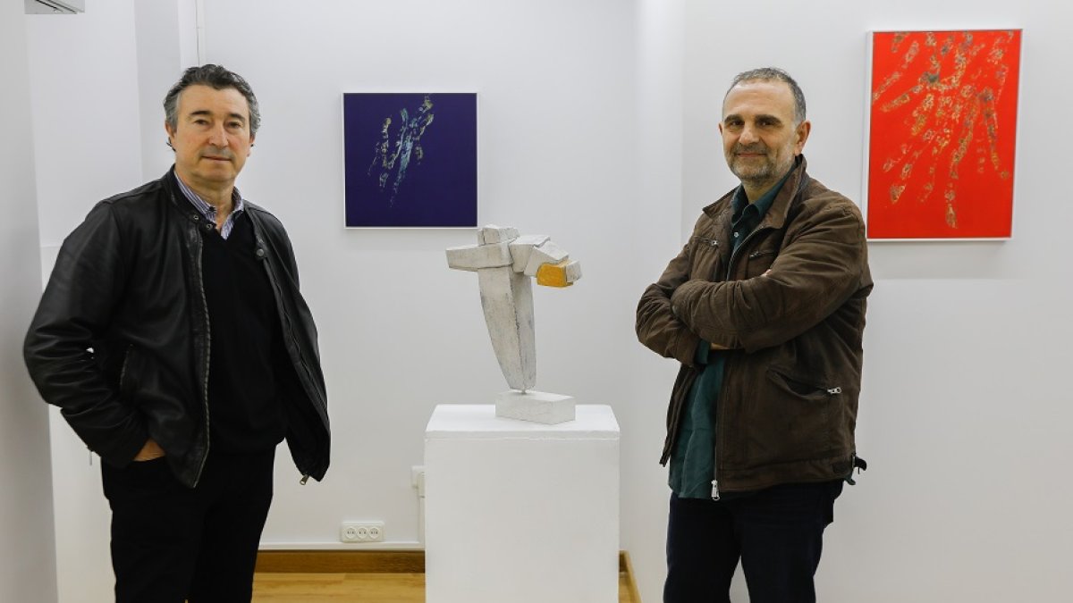 Julio Martínez y César Sanz Sastre, en Espacio Abierto. | J. M. LOSTAU