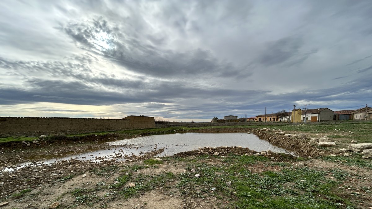 Estado actual de la laguna que se está recuperando, con algo ya de agua. -A.B.