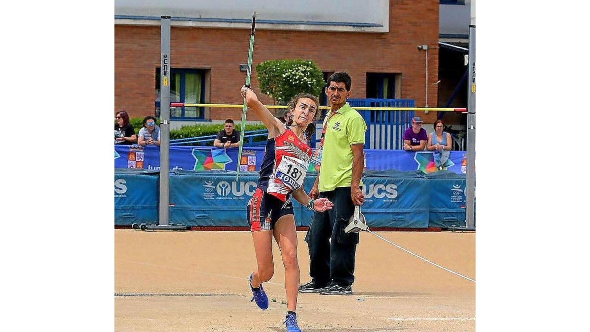 Lucía Blázquez, en la prueba de jabalina del Campeonato de España-MONTSE ÁLVAREZ