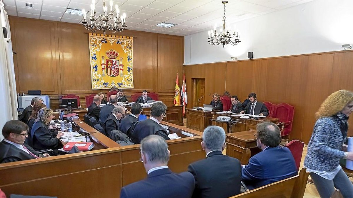 Un momento de la sesión del juicio que se desarrolla en la Audiencia provincial de Segovia.-ICAL