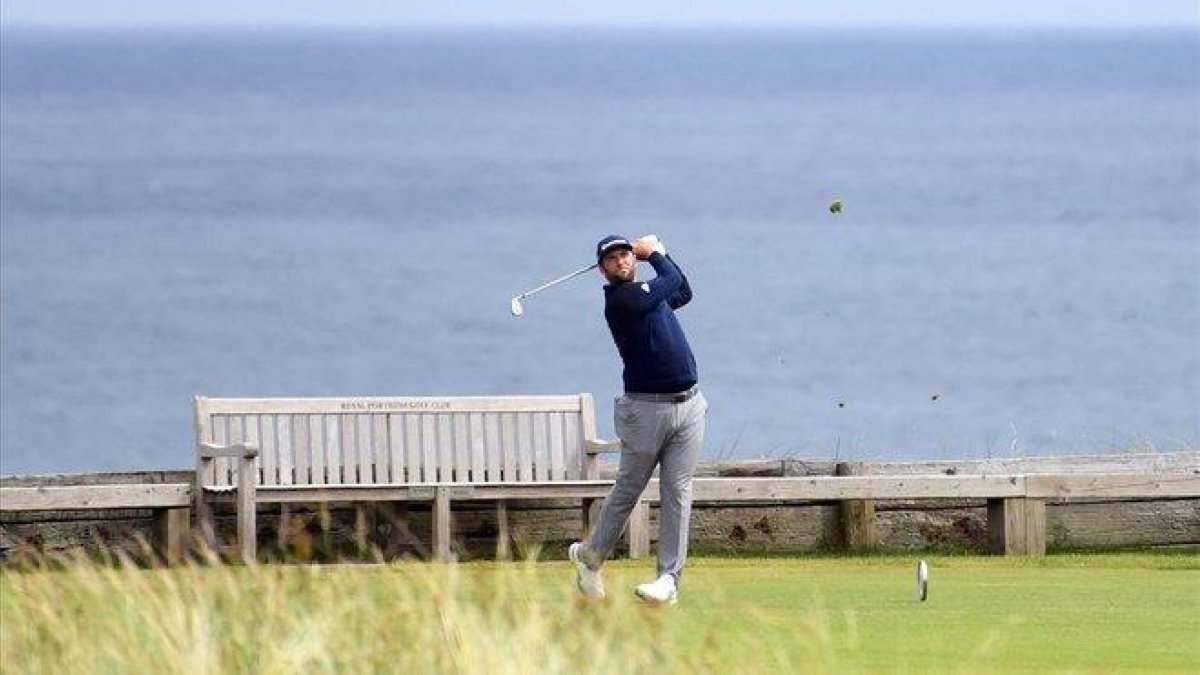 Jon Rahm, durante la segunda jornada del Open. / AIDAN CRAWLEY (EFE)-EFE / AIDAN CRAWLEY